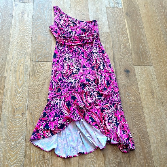Lilly Pulitzer Monico One Shoulder Midi Dress - Picture 4 of 11